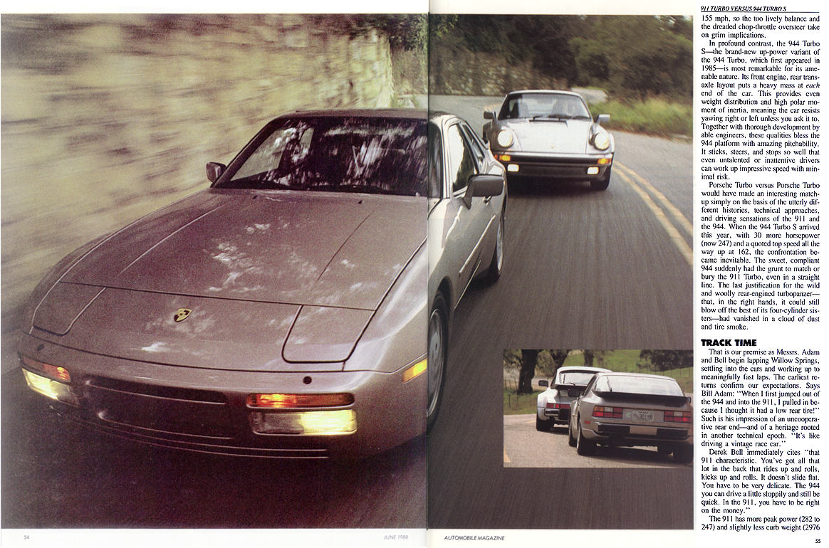 1988 Porsche 944 Turbo S vs. 911 Turbo