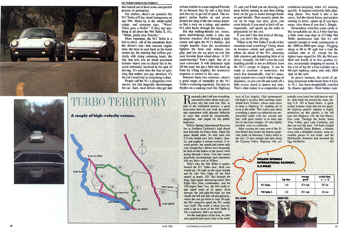 1988 Porsche 944 Turbo S vs. 911 Turbo