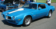 1971 Trans Am in Lucerne Blue with Polar White stripe